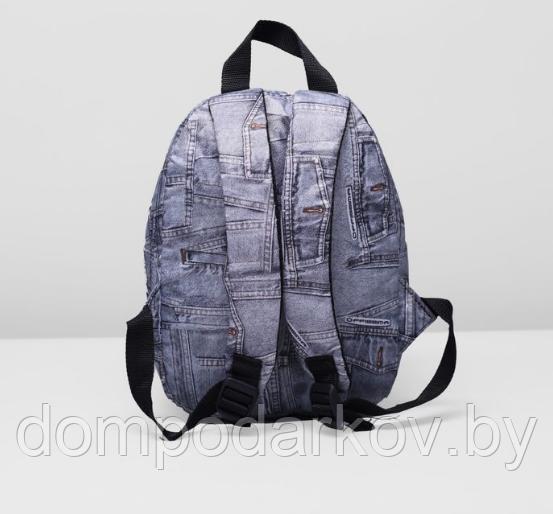 Рюкзак на молнии, 1 отдел, наружный карман, цвет серый - фото 3 - id-p76562575