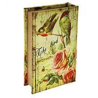 Сейф-книга шёлк "Соловушки на розовом кусте", фото 3