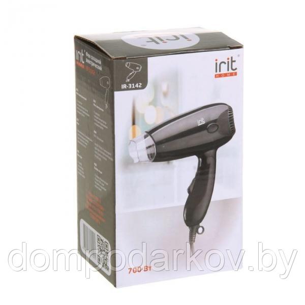 Фен для волос Irit IR-3142,700 Вт, 2 скорости, насадка-концентратор, складная ручка - фото 4 - id-p76562652