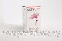 Фен для волос LuazON LF-23, 800 Вт, 2 скорости, складная ручка, розовый, фото 6