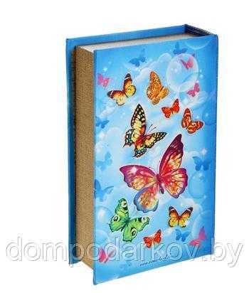 Шкатулка-книга "Книга счастья", обита шёлком - фото 3 - id-p76562675
