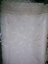 Скатерть ажурная Nivallavin  220 на 160 см светло-бежевого цвета