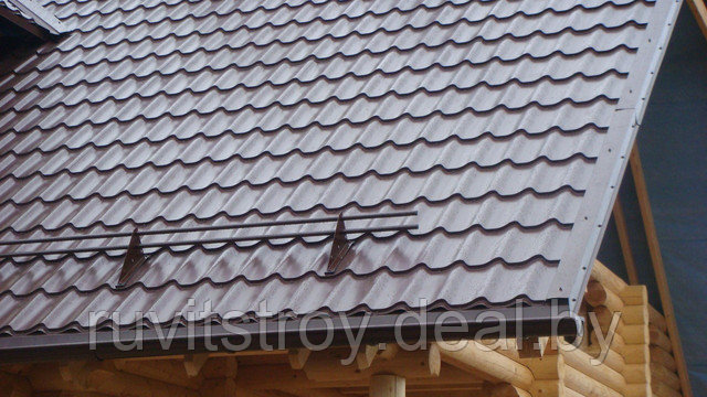 Покрытие крыши металлочерепицей