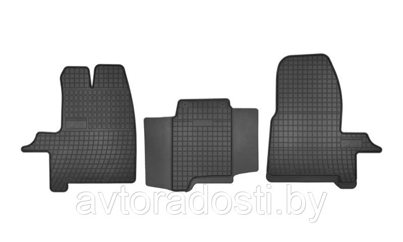 Коврики резиновые для Ford Transit Custom (2013-) / Форд Транзит Кастом [D00312] (Frogum)