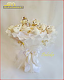 Свадебный букет из игрушек, СВ15, (жених и невеста), фото 2