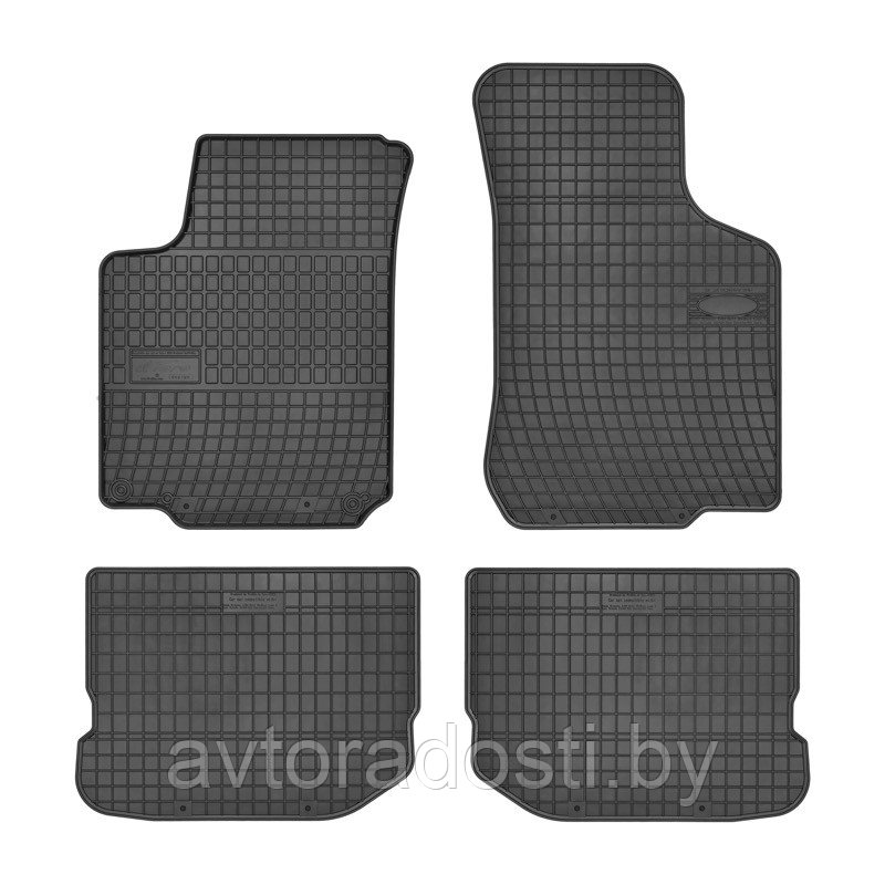 Коврики резиновые для Volkswagen Golf IV / Bora (97-06) / Skoda Octavia A4 / Seat Toledo (Frogum)