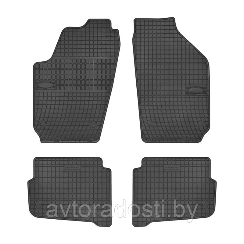 Коврики резиновые для Volkswagen Polo IV (2001-2009) VW Fox / Fabia / Ibiza / Seat Cordoba (Frogum)