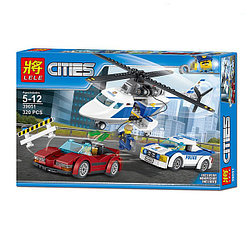 Конструктор Lele Cities 39051 Стремительная погоня (аналог Lego City 60138) 320 деталей