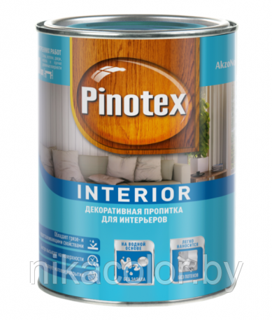 Pinotex Interior  пропитка для древесины 9л бесцветная