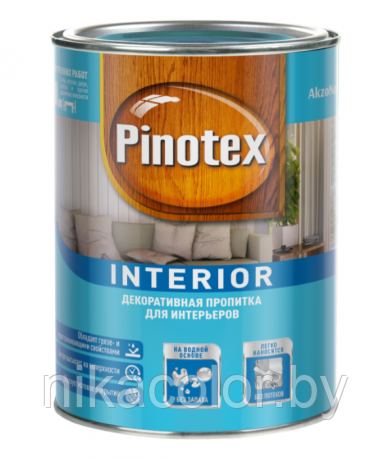 Pinotex Interior пропитка для древесины 9л бесцветная - фото 1 - id-p76705460