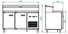 Стол холодильный СХС-70-01П Abat (Абат), фото 2