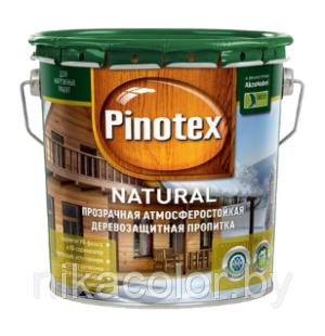 Pinotex natural пропитка для древесины 9л бесцветная