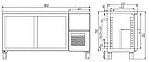 Холодильный стол Carboma (Карбома) T57 M3-1-G 0430 (BAR-360С Сarboma), фото 2