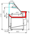 Кондитерская витрина Carboma КС80 N 1,5-1 нейтральная, фото 2