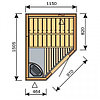 Сауна в сборе HARVIA Variant S1215R интерьер Formula в комплекте с аксессуарами, фото 2