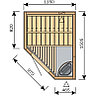 Сауна в сборе HARVIA Variant S1215L интерьер Formula в комплекте с аксессуарами, фото 2
