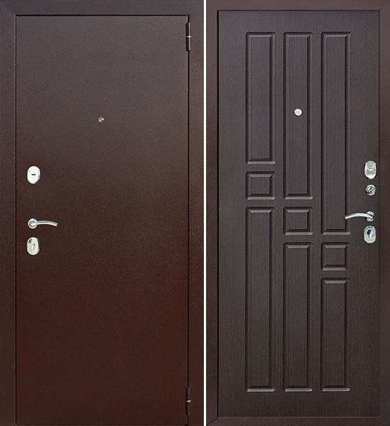 Двери входные металлические Гарда 8 мм, венге