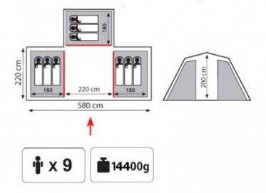 Палатка Tramp Brest 9 V2 - фото 3 - id-p76778225