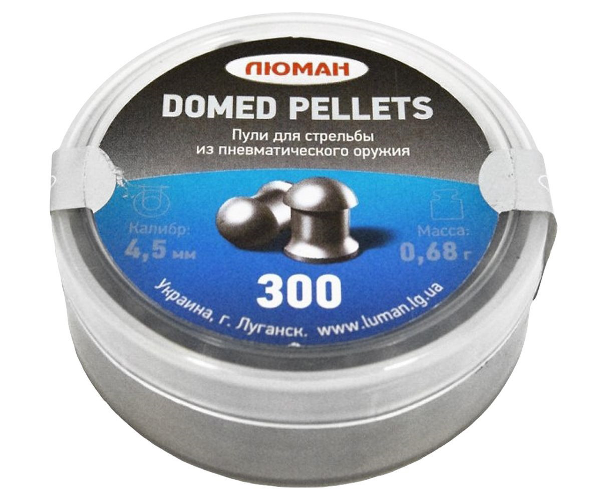 Пули "Люман" Domed pellets 0,68 гр. калибр 4,5 мм. (300 шт.)