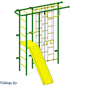 Детский спортивный комплекс Пионер-11Л зелено-желтый