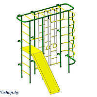 Детский спортивный комплекс Пионер-С7Л зелено-желтый