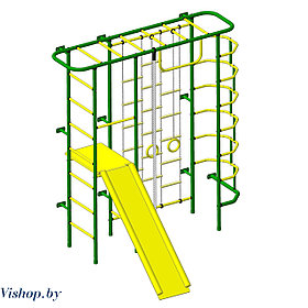 Детский спортивный комплекс Пионер-С7Л зелено-желтый