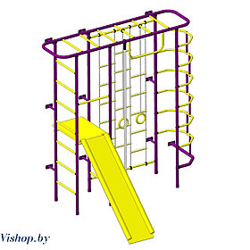 Детский спортивный комплекс Пионер-С7Л пурпурно-желтый