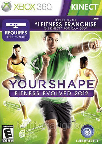 Kinect Your Shape Fitness Evolved 2012 LT 3.0 Xbox 360