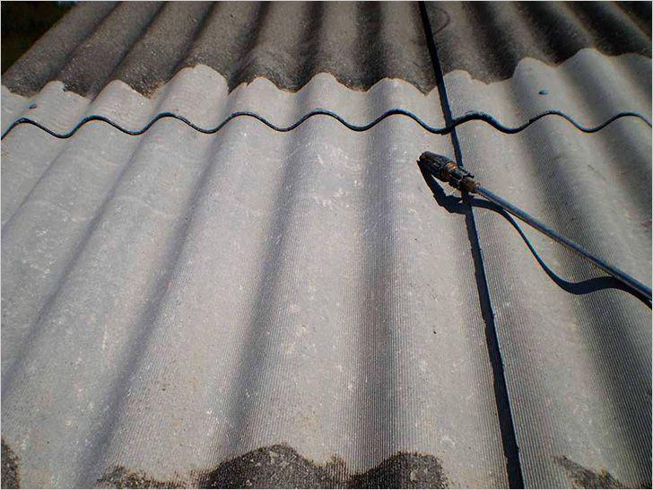 Очистка покраска старых шиферных крыш