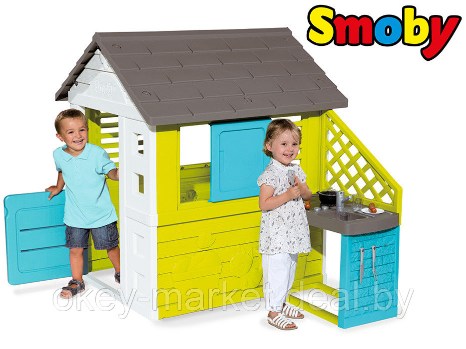 Детский игровой домик Smoby с кухней 810711 - фото 3 - id-p76828880