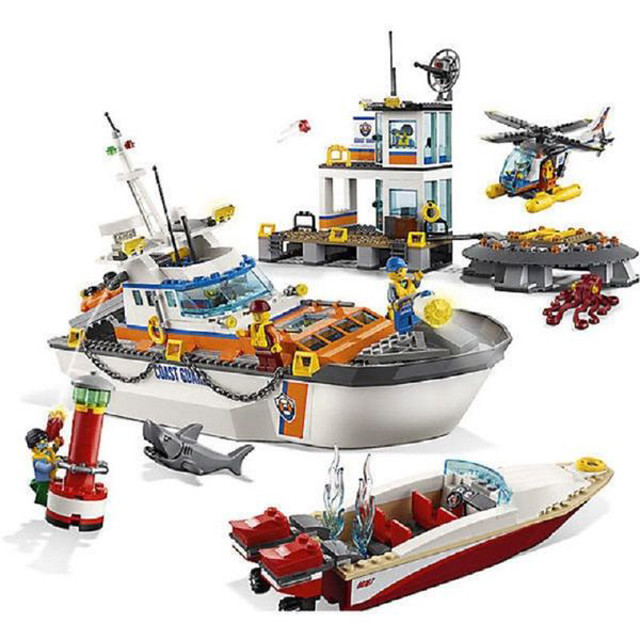 Конструктор Lele Cities 39054 Штаб береговой охраны (аналог Lego City 60167) 834 детали - фото 4 - id-p76829920