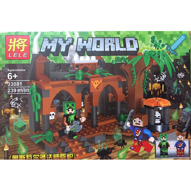 Конструктор Lele My World 33081 "Сокровищница в джунглях" (аналог LEGO Minecraft) 239 деталей - фото 5 - id-p76837574