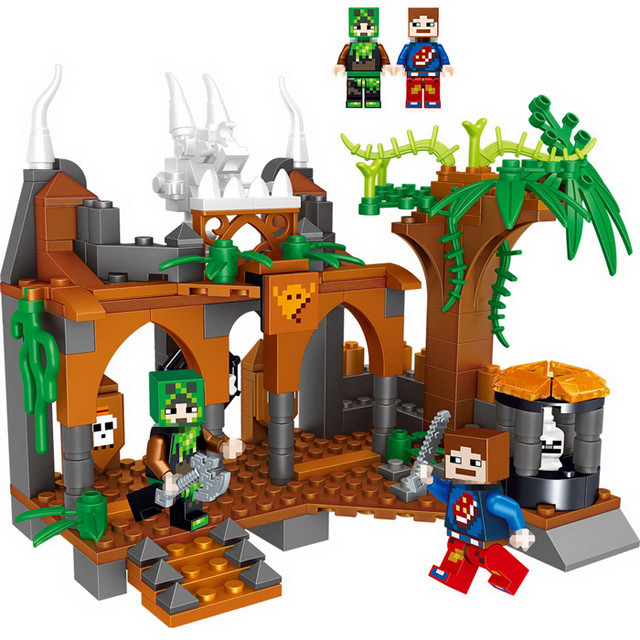 Конструктор Lele My World 33081 "Сокровищница в джунглях" (аналог LEGO Minecraft) 239 деталей - фото 3 - id-p76837574