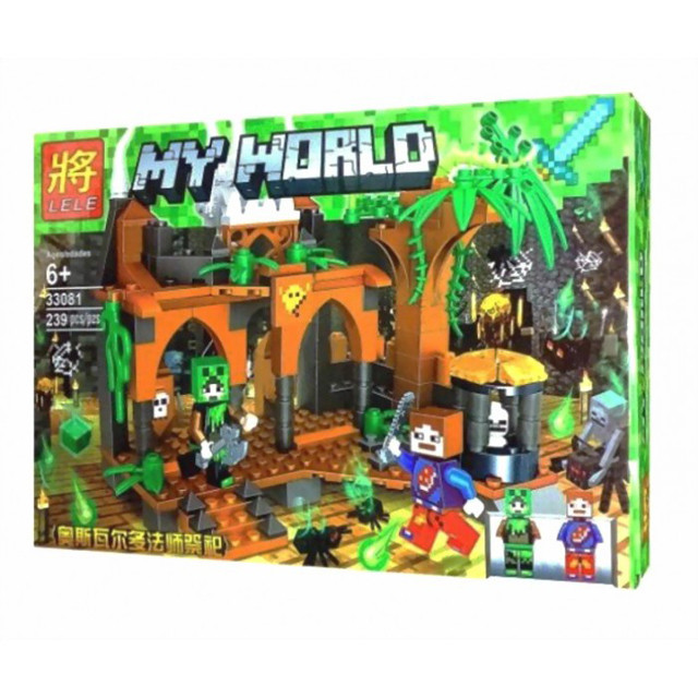 Конструктор Lele My World 33081 "Сокровищница в джунглях" (аналог LEGO Minecraft) 239 деталей - фото 1 - id-p76837574
