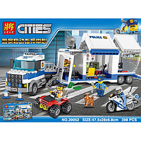 Конструктор Lele Cities 39052 Мобильный командный центр (аналог Lego City 60139) 398 деталей