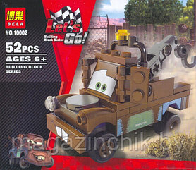 Конструктор Bela 10002 Let's Go! Тачки Мэтр 52 детали аналог Лего 8201 Тачки 2 (LEGO Cars 2)