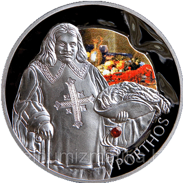 Портос, 20 рублей 2009, Серебро