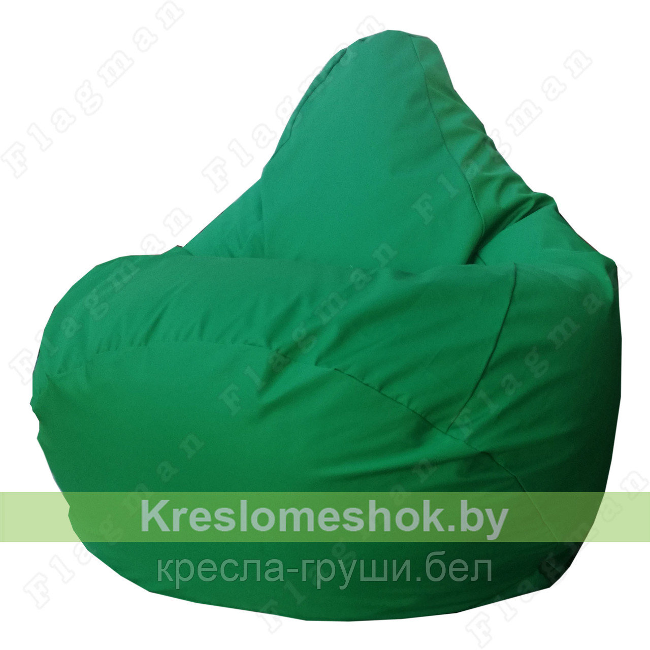 Кресло мешок Груша Зелёный (грета)