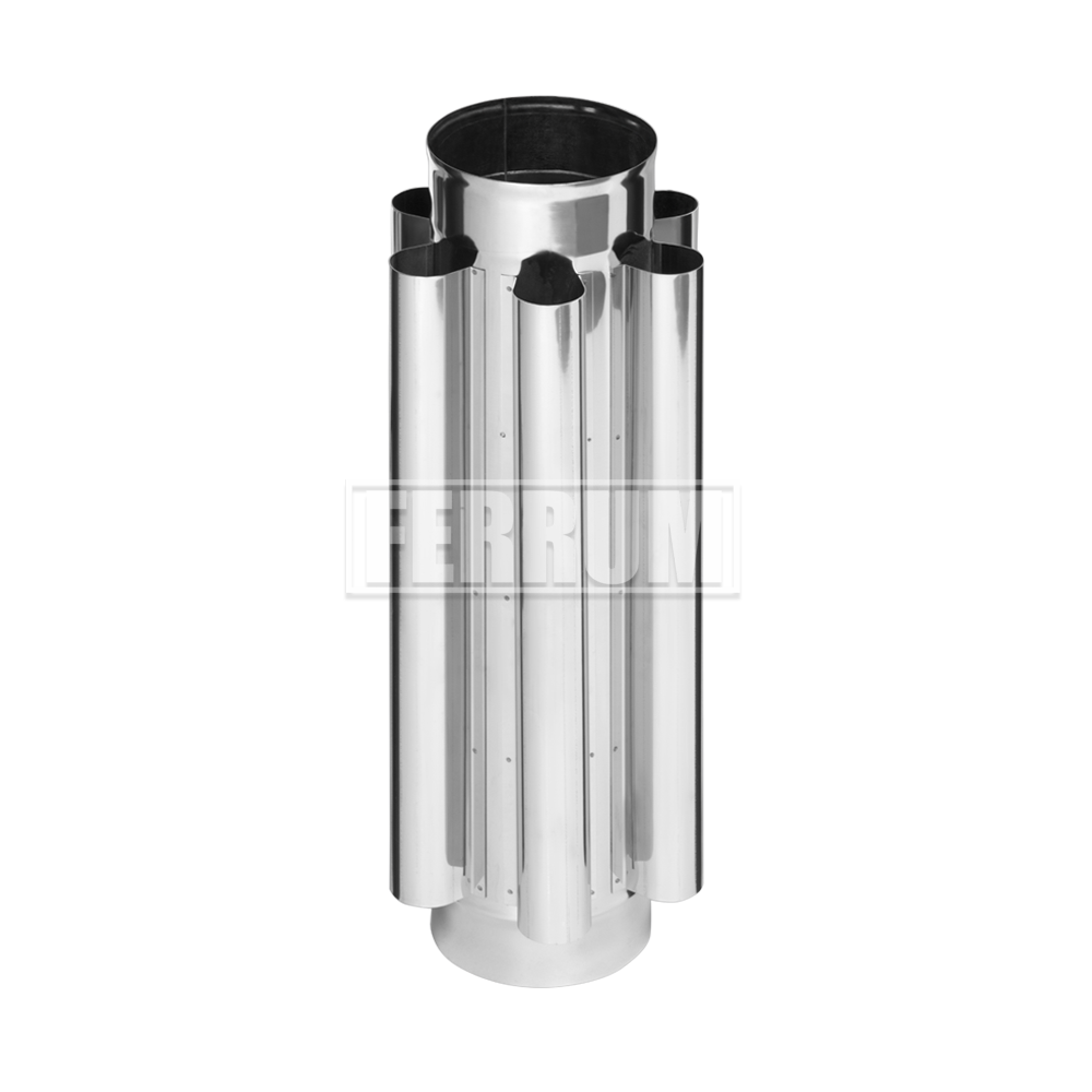 Дымоход-конвектор Ferrum 1,0 м / 0,8 мм d - фото 1 - id-p76874116