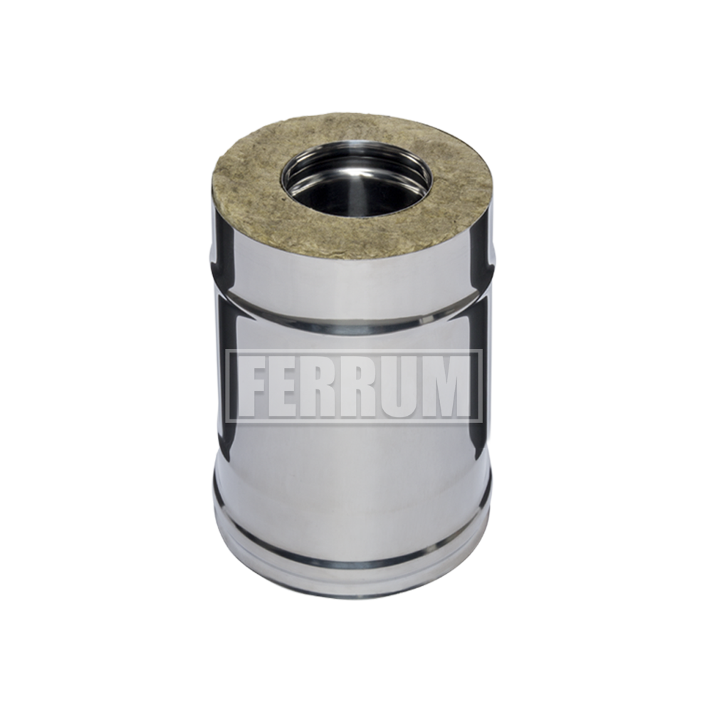 Труба дымохода утепленного Ferrum 0,25 м / 0,8+0,5 мм d