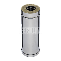 Труба дымохода утепленного Ferrum 0,5 м / 0,8+0,5 мм d d 115/200