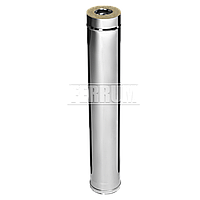 Труба дымохода утепленного Ferrum 1,0 м / 0,8+0,5 мм d d 250/350