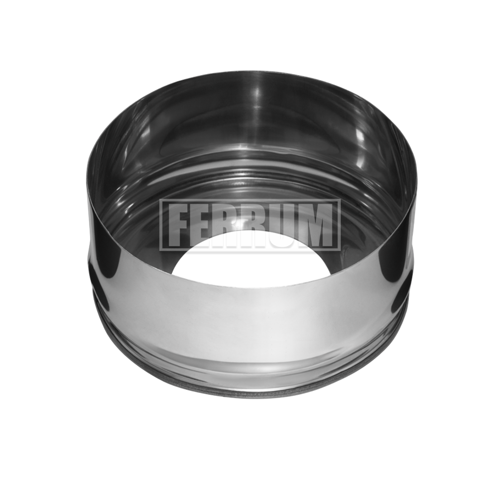 Заглушка с отверстием Ferrum 0,5 мм (d 200 - 350 мм) для сэндвич-дымохода