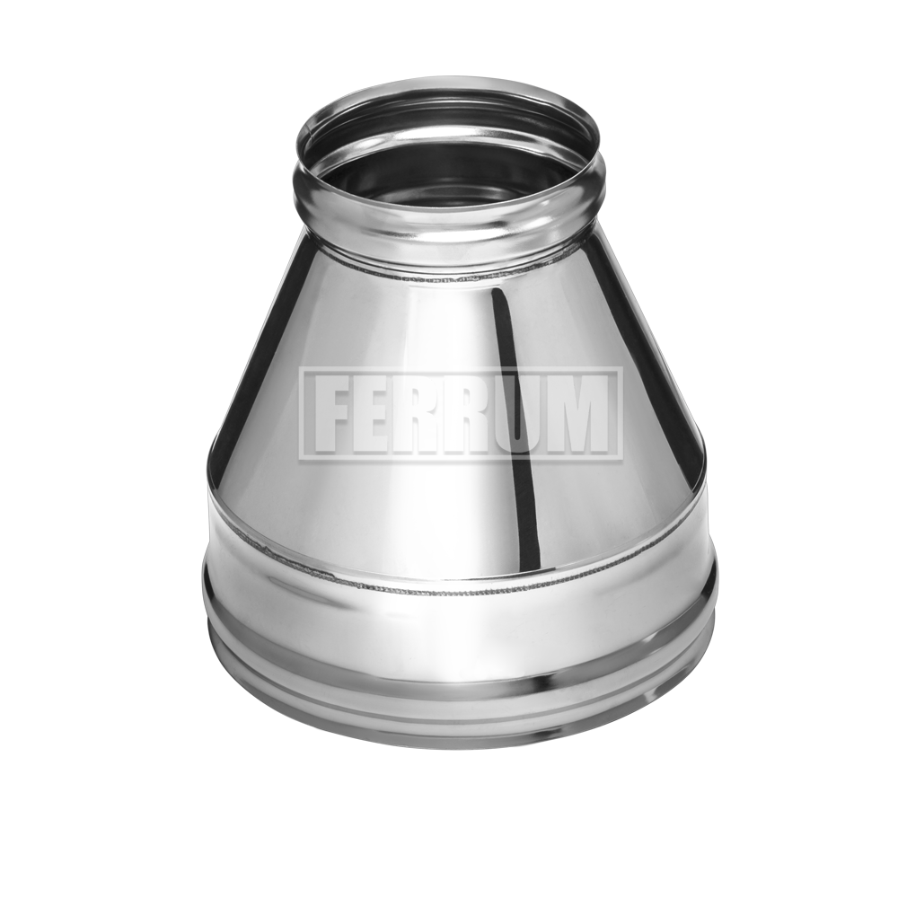 Конус сэндвич-дымохода Ferrum 0,5+0,5 мм d d 115/200 - фото 1 - id-p76882044