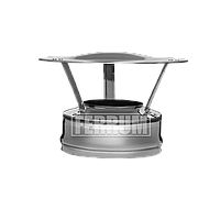 Оголовок (зонт) сэндвич-дымохода Ferrum 0,5+0,5 мм d d 250/350