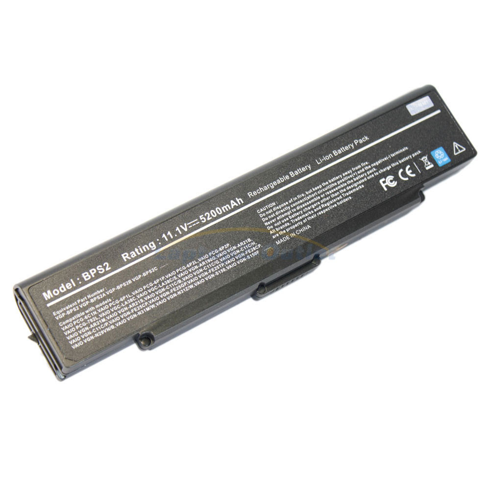 Батарея (аккумулятор) для Sony Vaio PCG-6C1N, PCG-6L7P, PCG-6N6P, PCG-6P1L 11,1V 4400mAh - фото 1 - id-p76882170