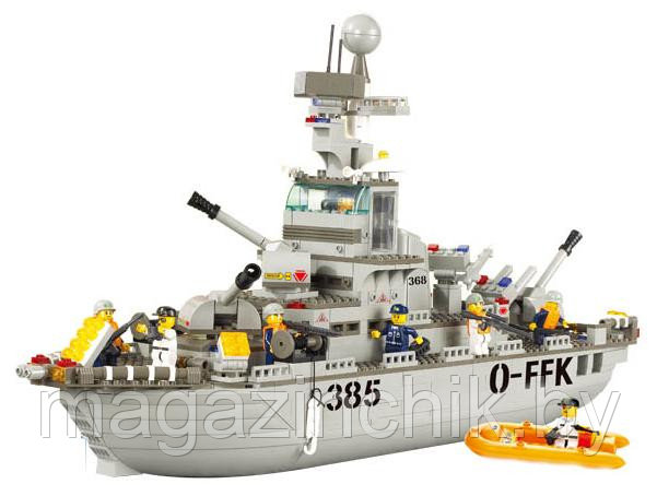 Конструктор M38-B0126 Sluban (Слубан) Крейсер (Военно-морской флот) 577дет. аналог Лего (LEGO) купить в Минске - фото 3 - id-p3643895