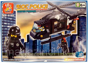 Конструктор M38-B1800 Sluban (Слубан) Полицейский вертолет 219 деталей аналог Лего (LEGO) купить в Минске