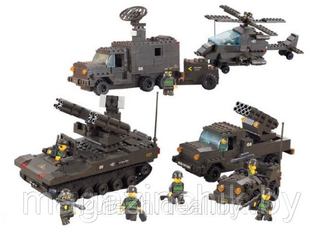 Конструктор M38-B7000 Sluban (Слубан) Противовоздушные силы 956 деталей аналог Лего (LEGO) купить в Минске - фото 2 - id-p3643965