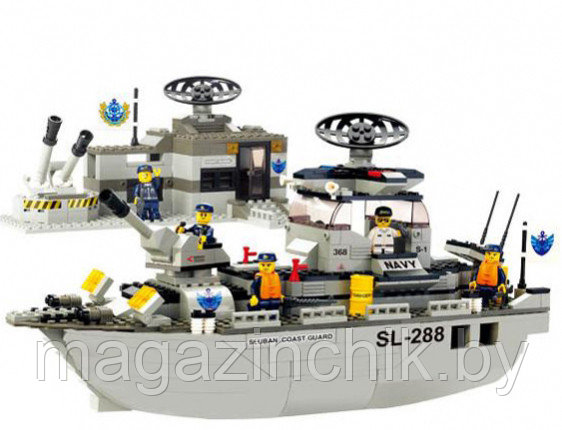 Конструктор M38-B0122 Sluban (Слубан) Фрегат береговой охраны 449 деталей аналог Лего (LEGO) купить в Минске - фото 2 - id-p3644020